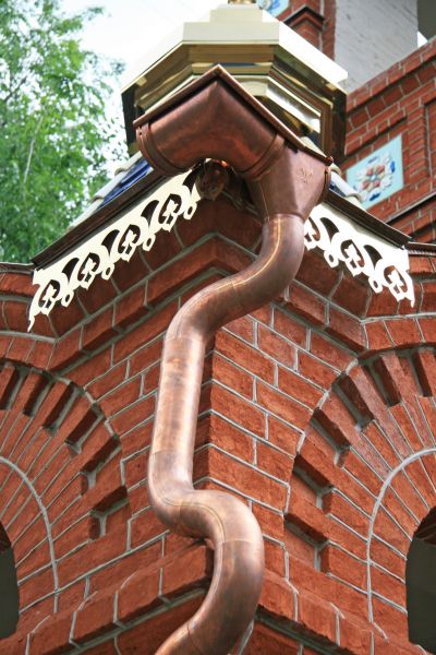 Church Downspout Installation in Mount Holly